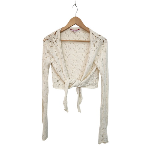 VINTAGE KNITWEAR עליונית סרוגה לאישה מידה M