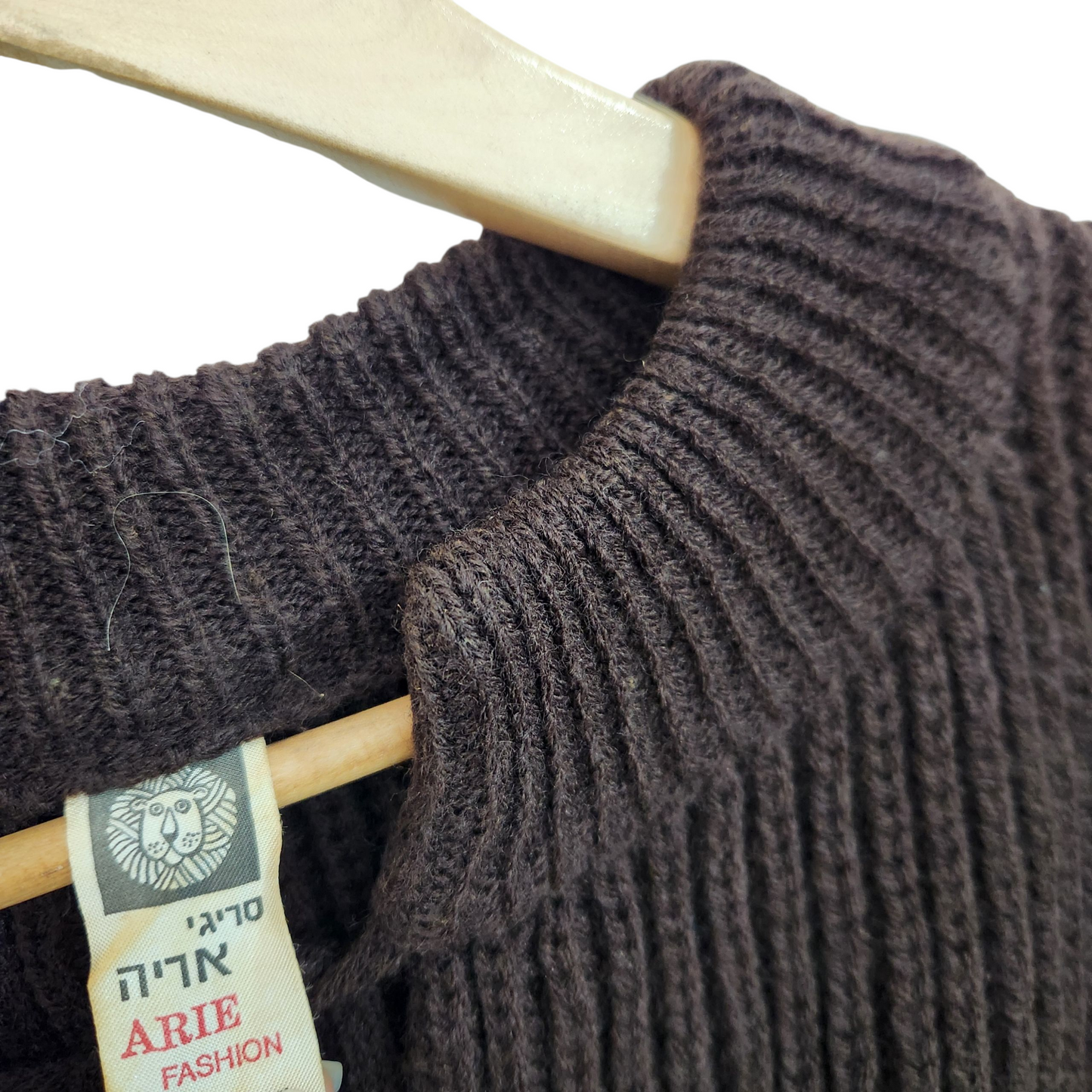 סריגי אריה - חולצת סריג וינטג' לאישה מידה L