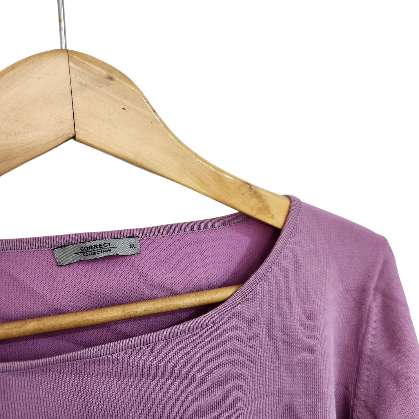 CORRECT חולצת וינטג' ארוכה דקה לאישה מידה XL