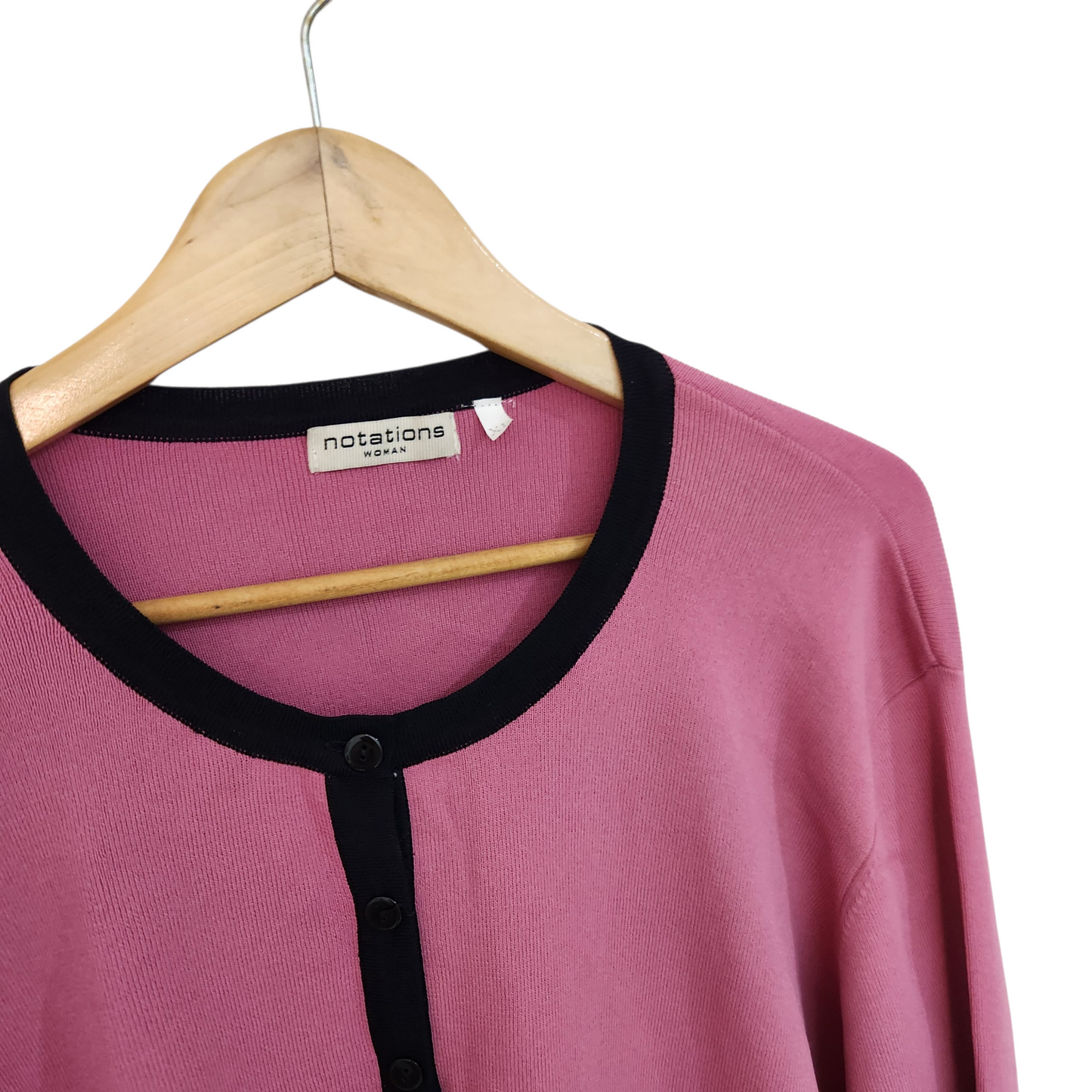 NOTATIONS חולצה מכופתרת וינטג' לאישה מידה XL