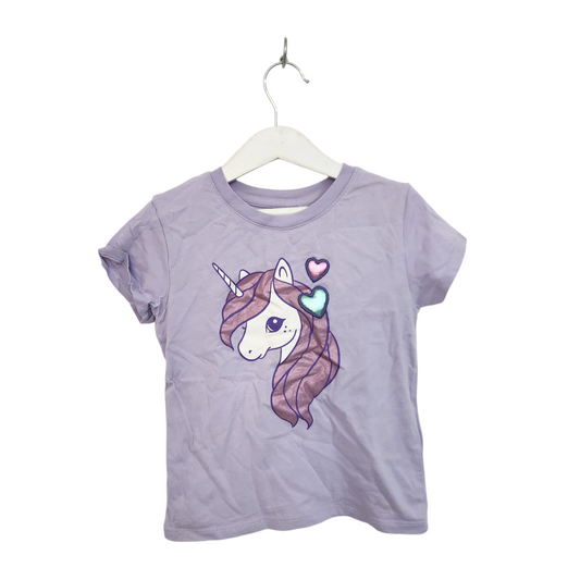 H&M חולצה קצרה לילדות גיל 4-6