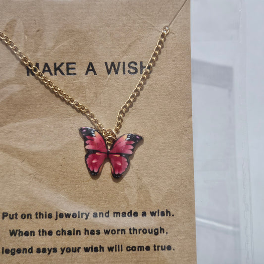 MAKE A WISH שרשרת פרפר חדשה