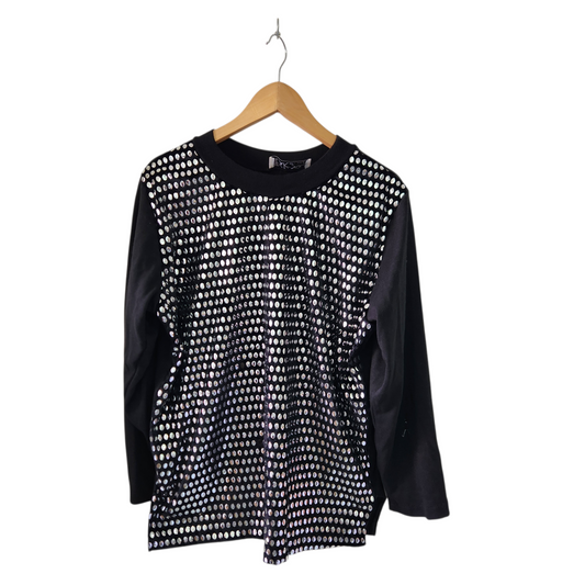 Rectangle Black PARIS חולצה מעוצבת לאישה מידה XL