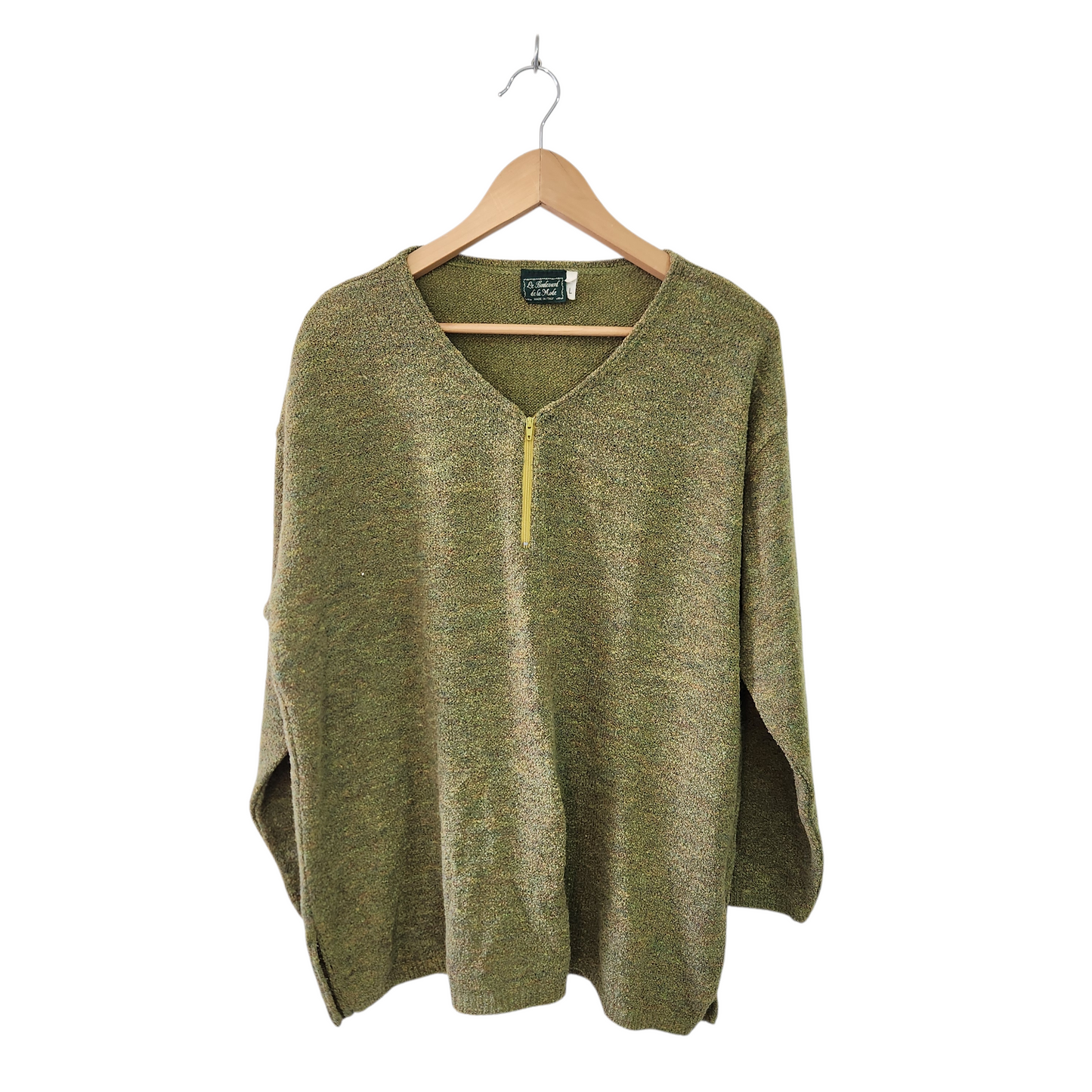 חולצת סריג אוברסייז וינטג' לאישה מידה L/XL