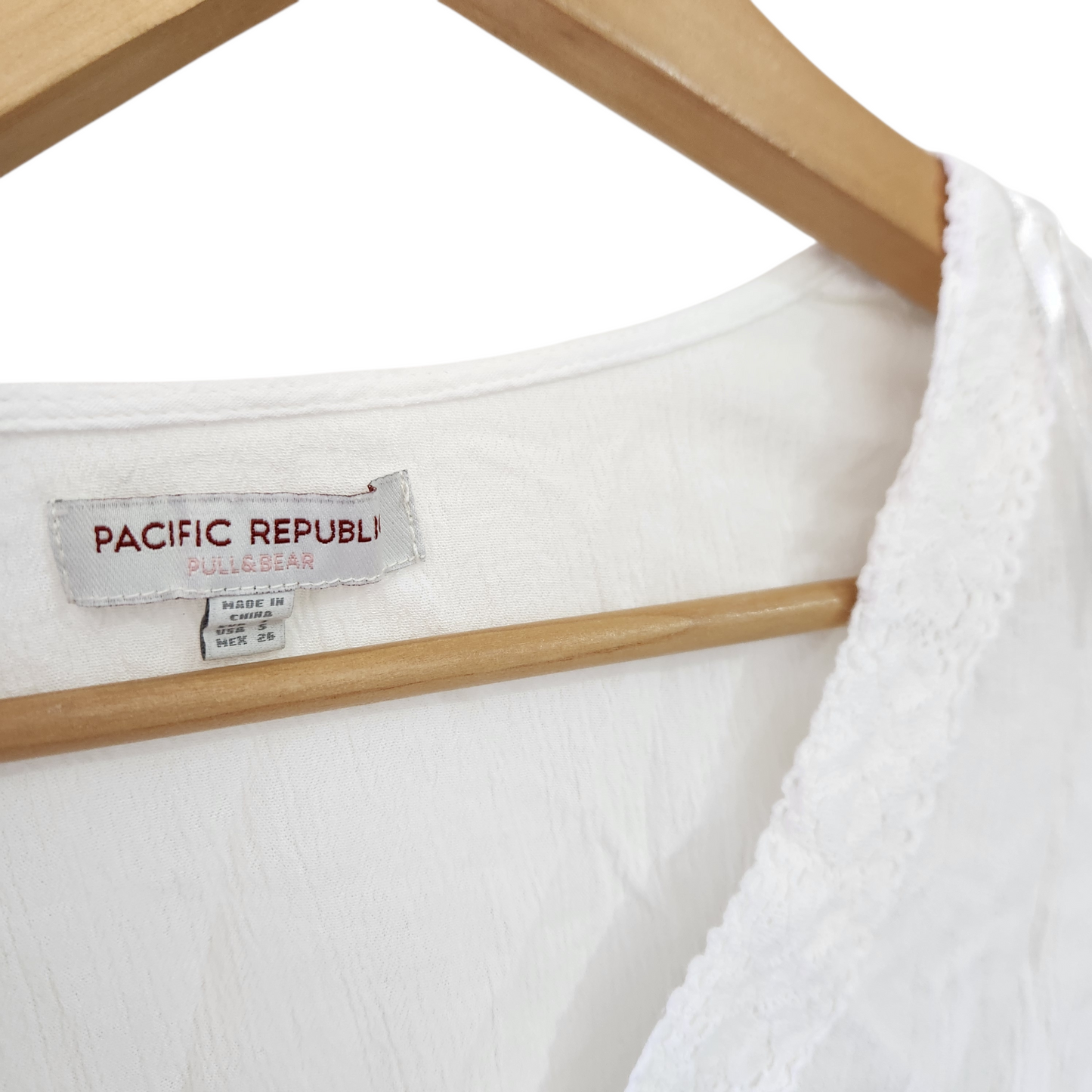 PACIFIC REPUBLIC חולצה קצרה לאישה מידה S
