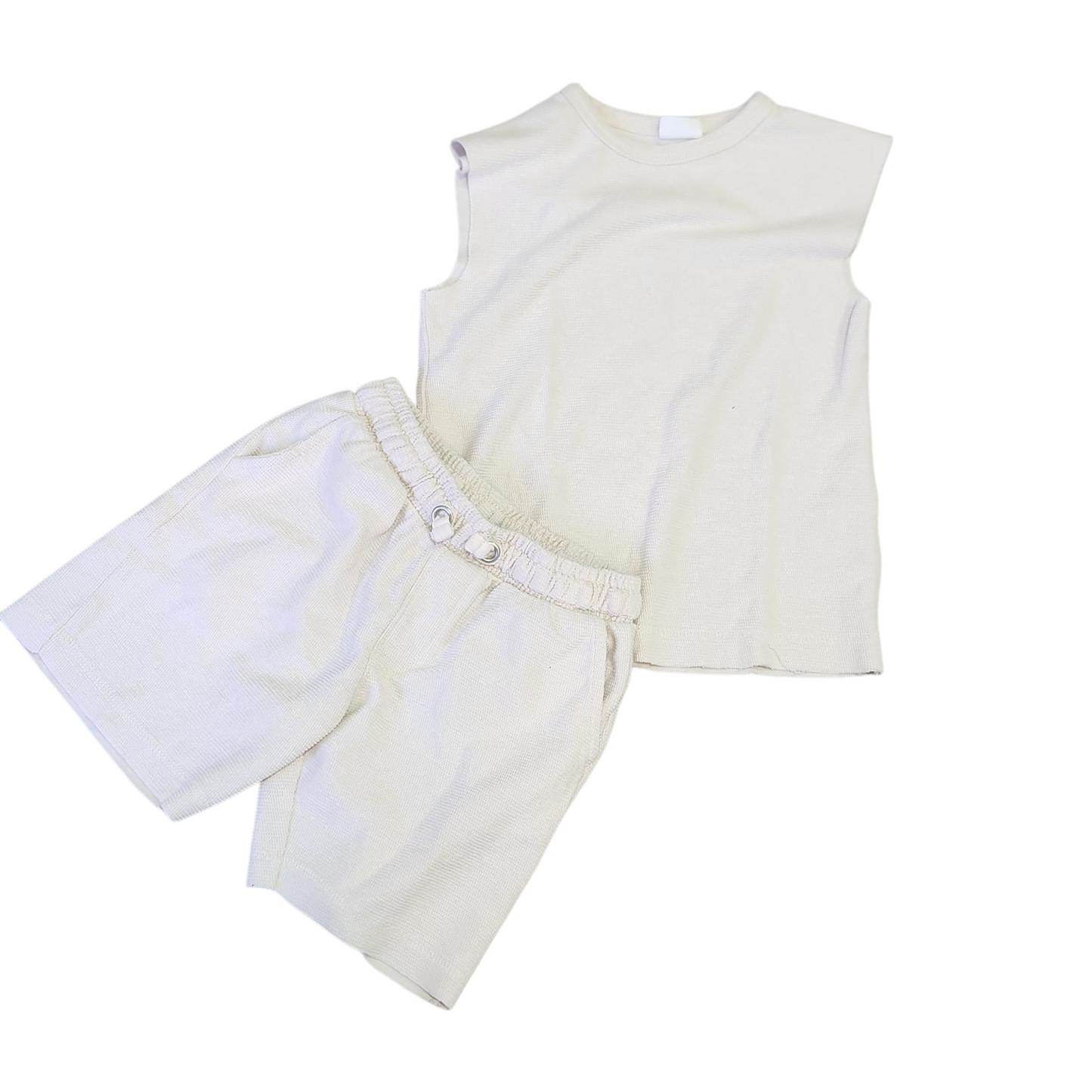 CASTRO סט חולצה ומכנסיים צבע בז' לילדים גיל 4-6