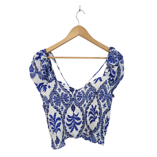 H&M חולצה קצרה חדשה עם תווית מידה M