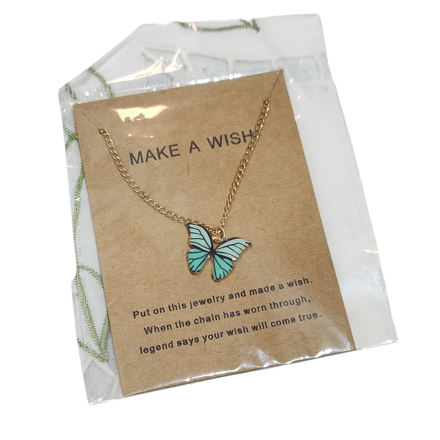 MAKE A WISH שרשרת פרפר חדשה