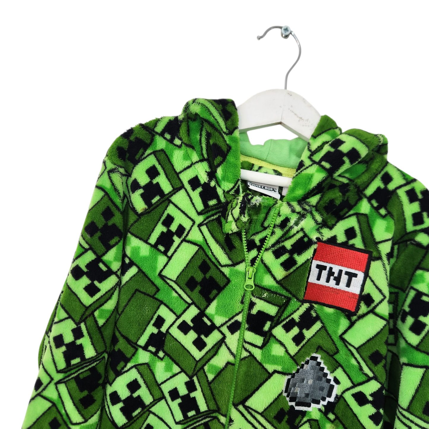 MINECRAFT פיג'מה פליז לילדים גיל 10-11