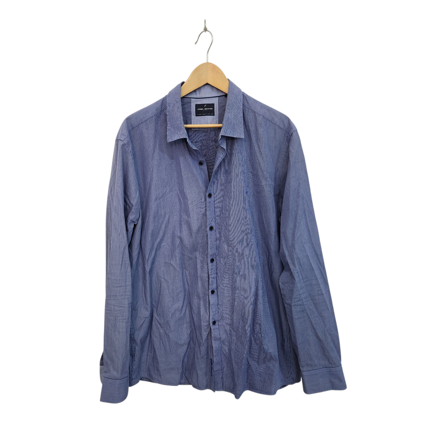 DANIEL HECHTER חולצה מכופתרת ארוכה לגבר מידה XXL