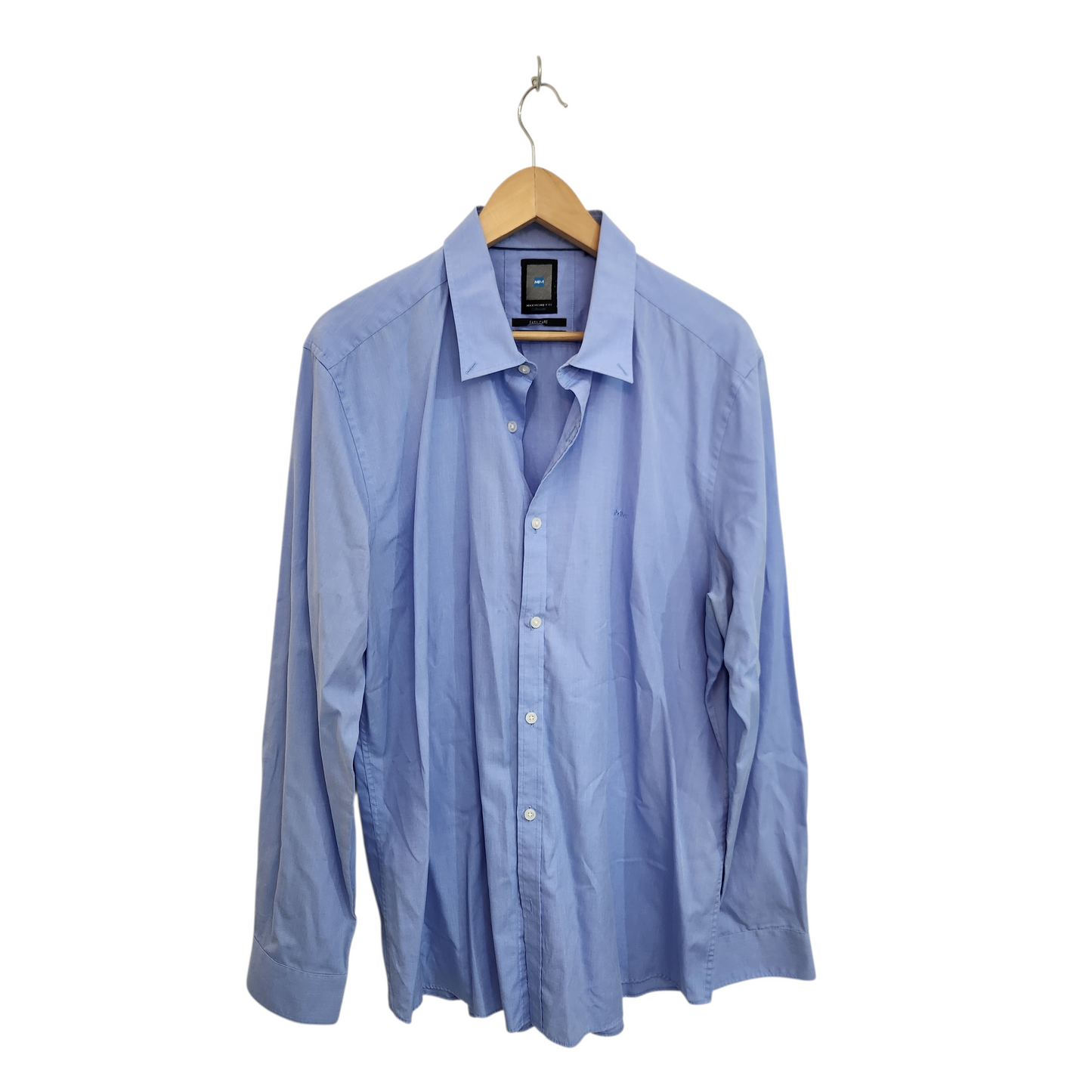 MAX MORETTI SLIM FIT חולצה ארוכה מכופתרת לגבר מידה XXL