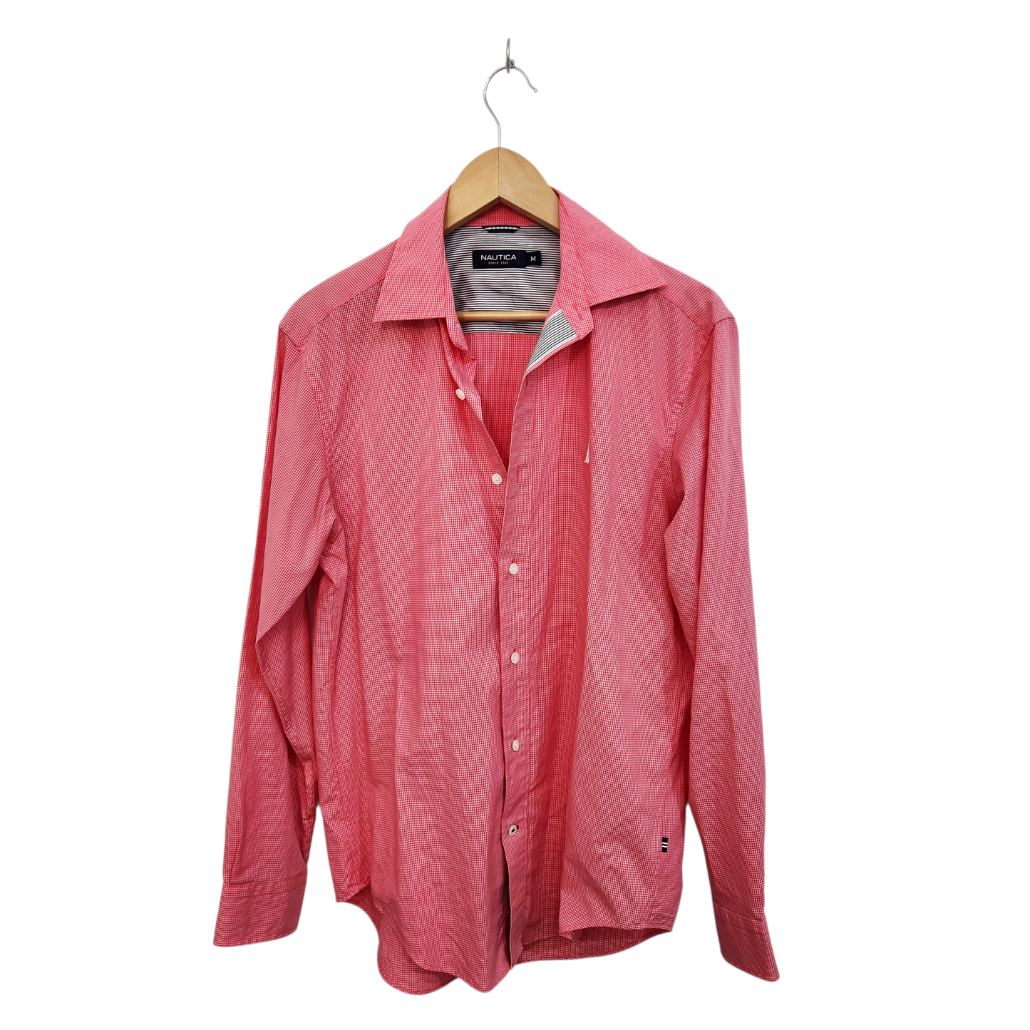 NAUTICA חולצה מכופתרת ארוכה לגבר מידה M