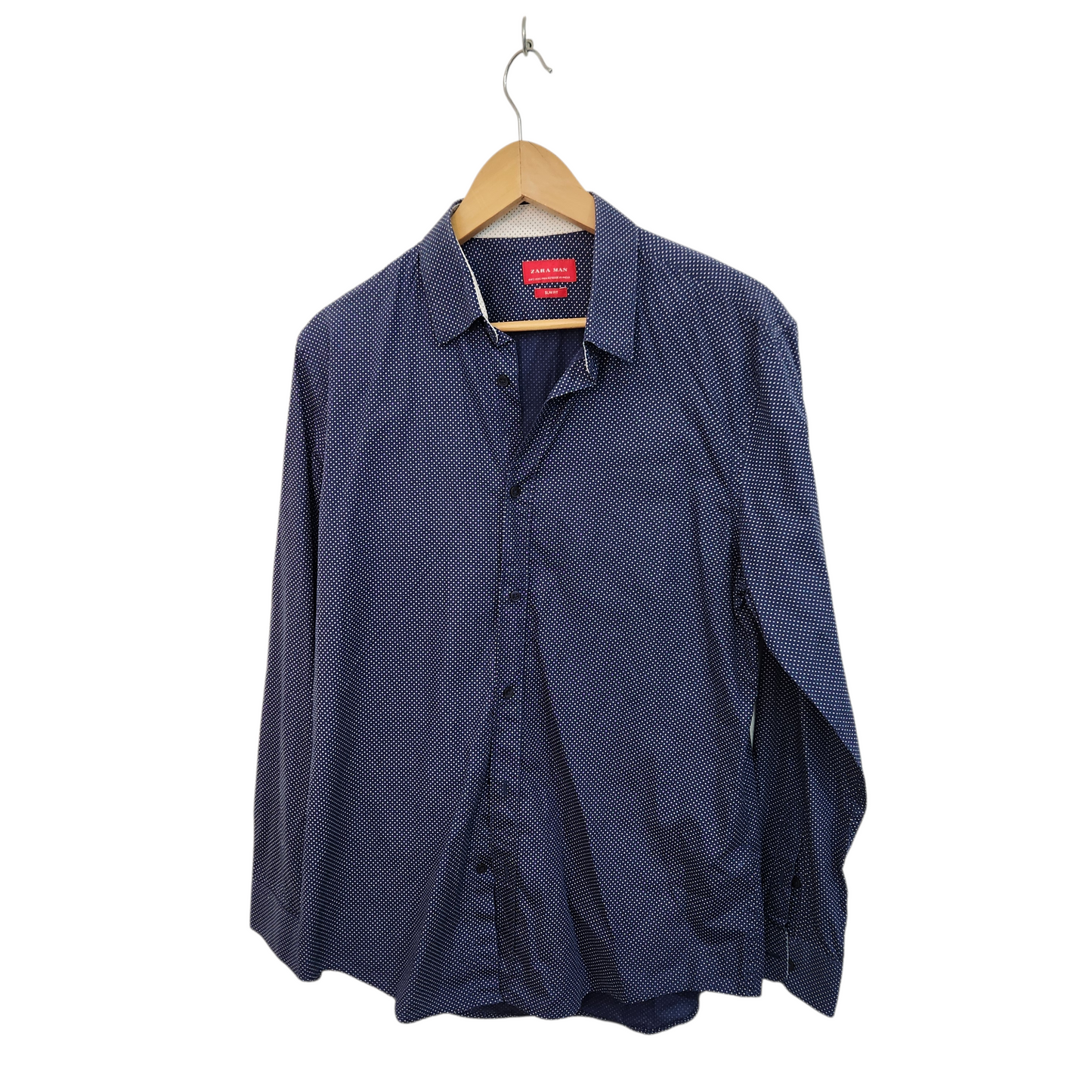 ZARA SLIM FIT חולצה מכופתרת לגבר מידה L