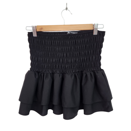 ZARA חצאית קצרה מעוצבת לאישה מידה M