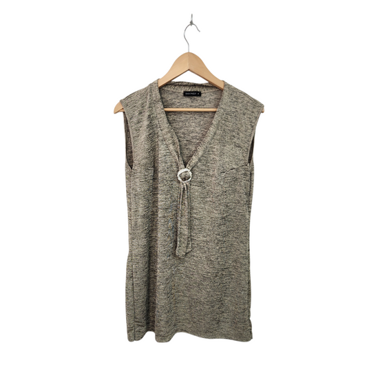 DISCREET | גופיה מעוצבת נוצצת | לאישה מידה 4