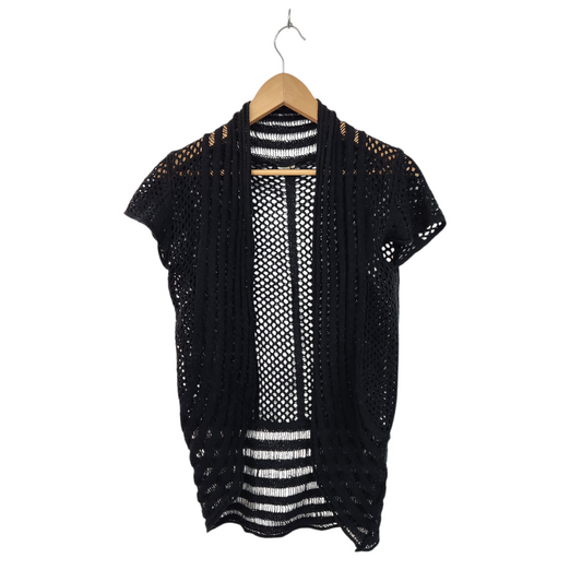 וסט סרוג שחור – קרושה / בוהו | לאישה מידה S/M