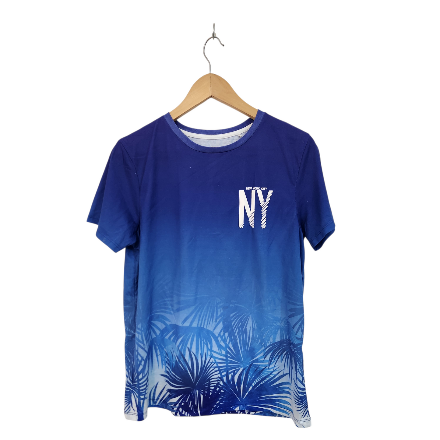 PRIMARK  חולצה קצרה כחולה לילדים | גיל 13–14 (164 ס"מ)