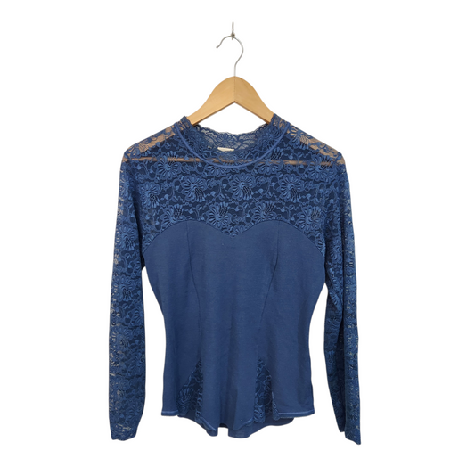 INFIL חולצת וינטג' ארוכה דקה לאישה מידה XL