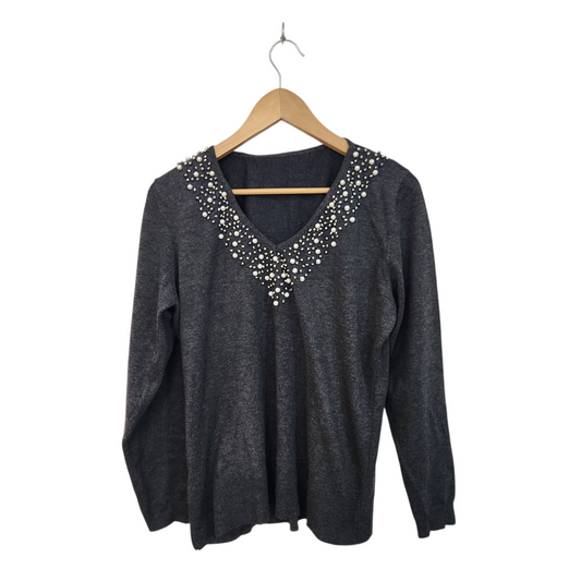 DISCREET חולצת סריג לאישה מידה L