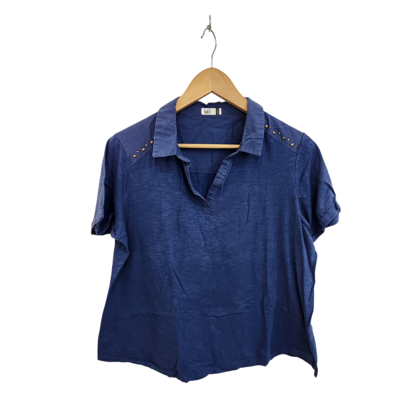 LUCCI חולצה קצרה לאישה מידה L