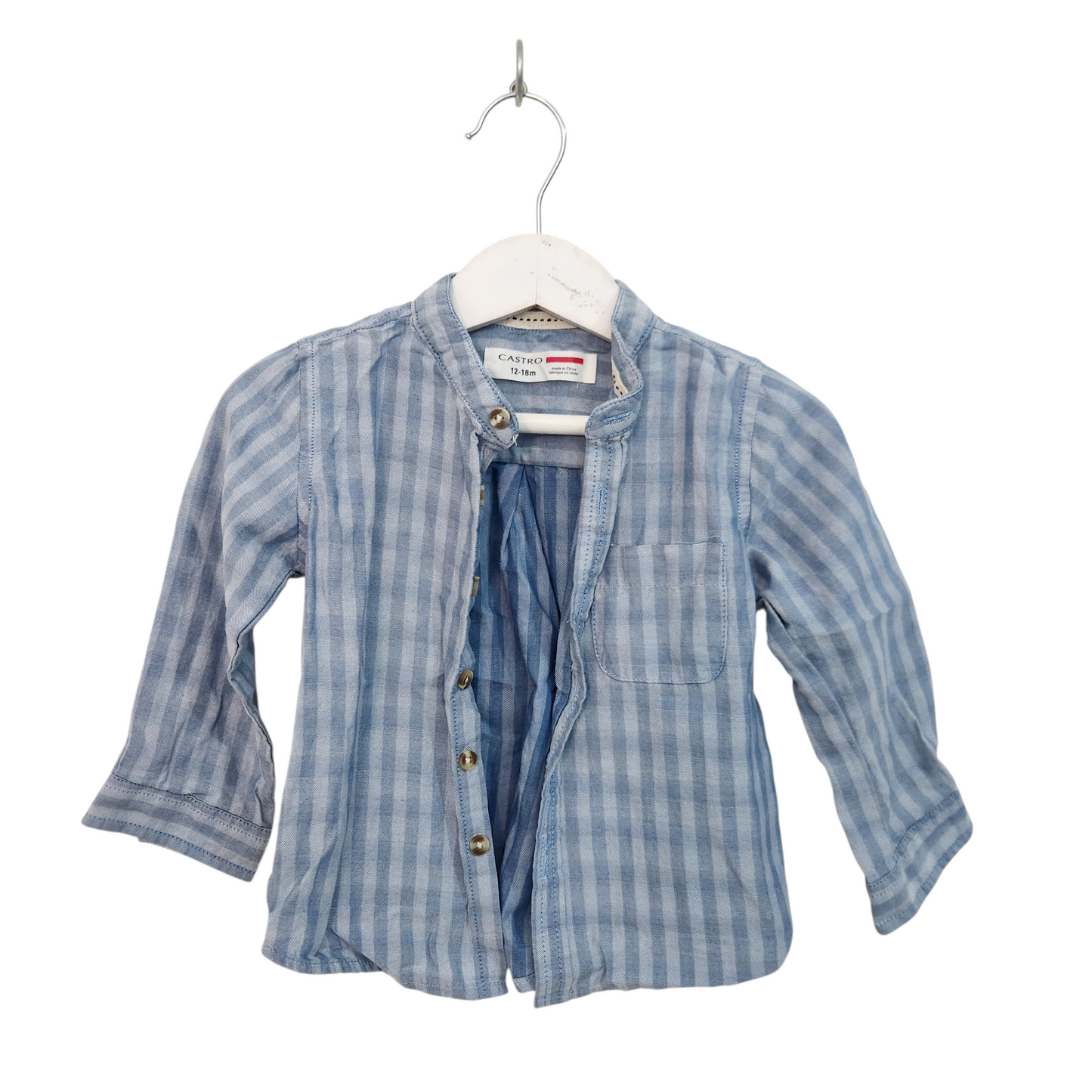 CASTRO חולצה ארוכה מכופתרת לתינוקות גיל 12-18 חודשים