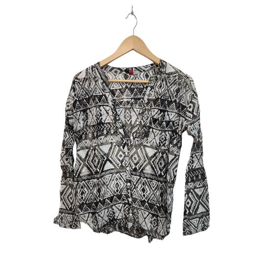 H&M חולצה ארוכה דקה לאישה מידה 32