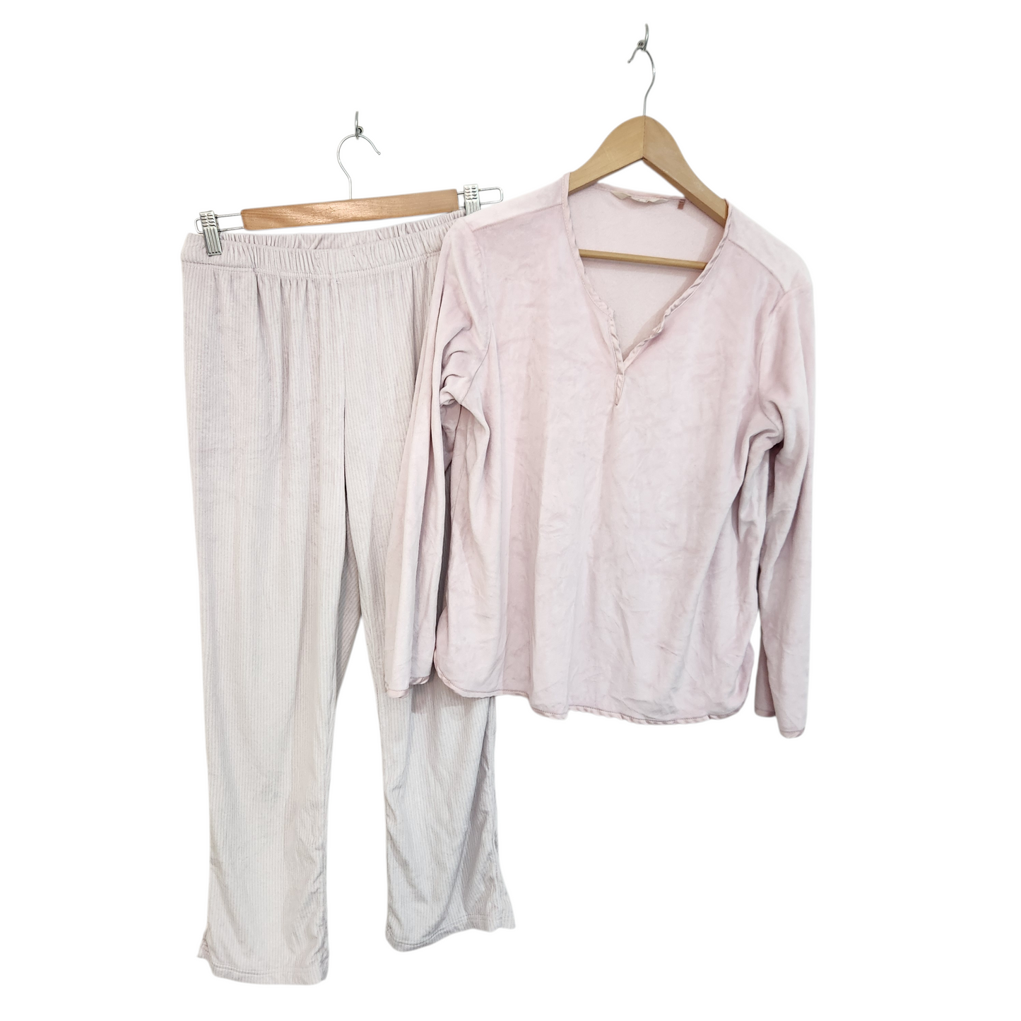 DELTA פיג'מה פליז דקה לאישה מידה M