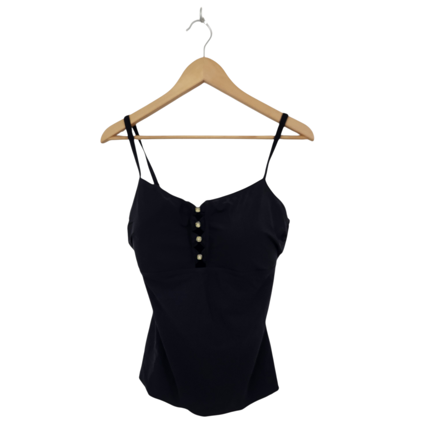 חולצת בגד ים צבע שחור | לאישה מידה XL