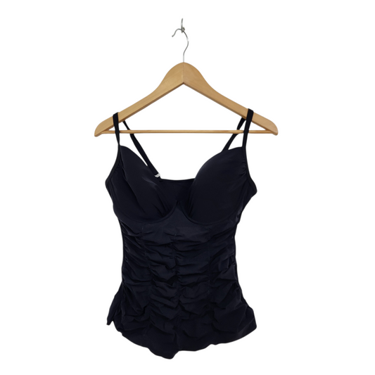 חולצת בגד ים צבע שחור | לאישה מידה L