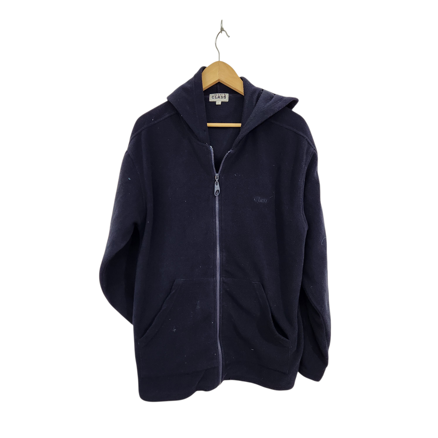 CLASS | ג'קט פליז צבע כחול | לאישה מידה L