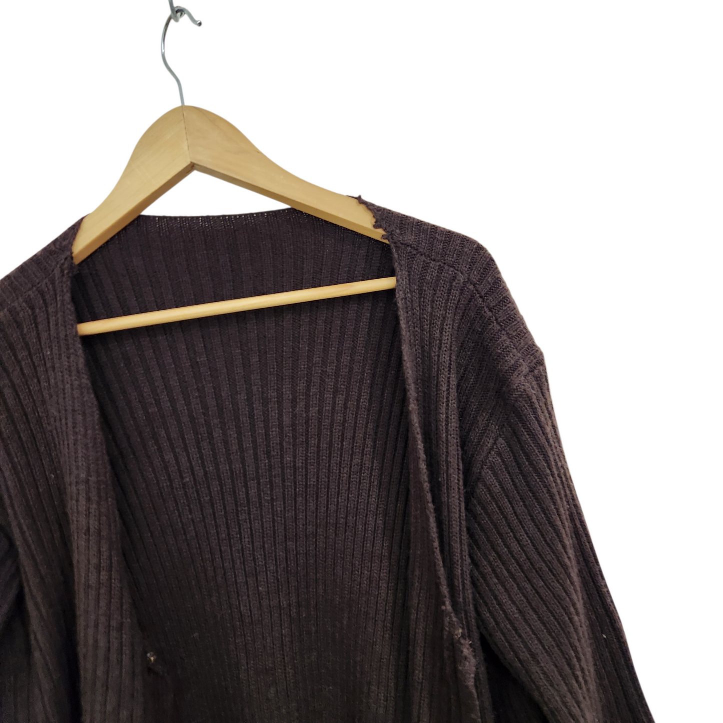 עליונית סריג צבע חום | לאישה מידה L