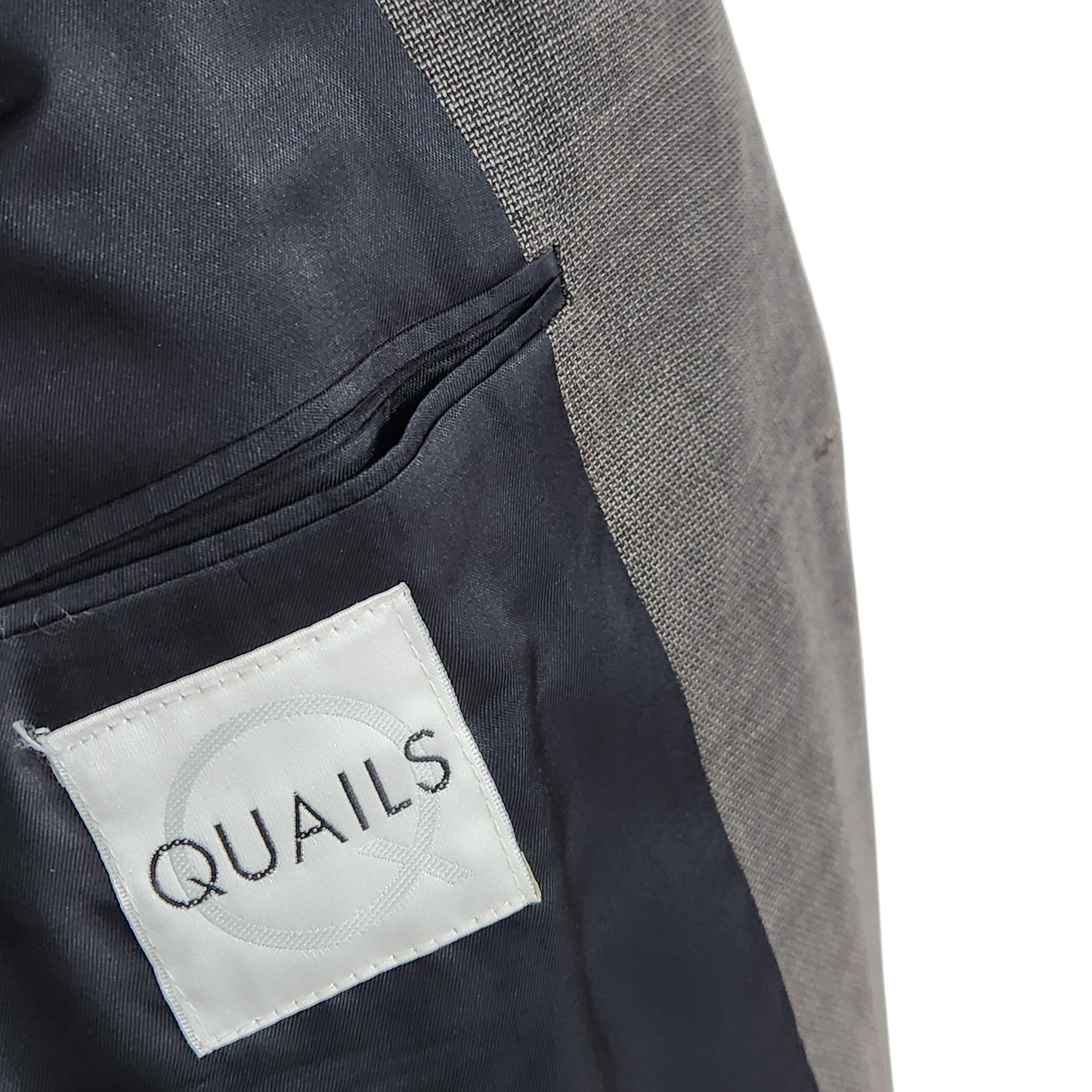 QUAILS | ג'קט / בלייזר גברים אפור קלאסי | מידה L