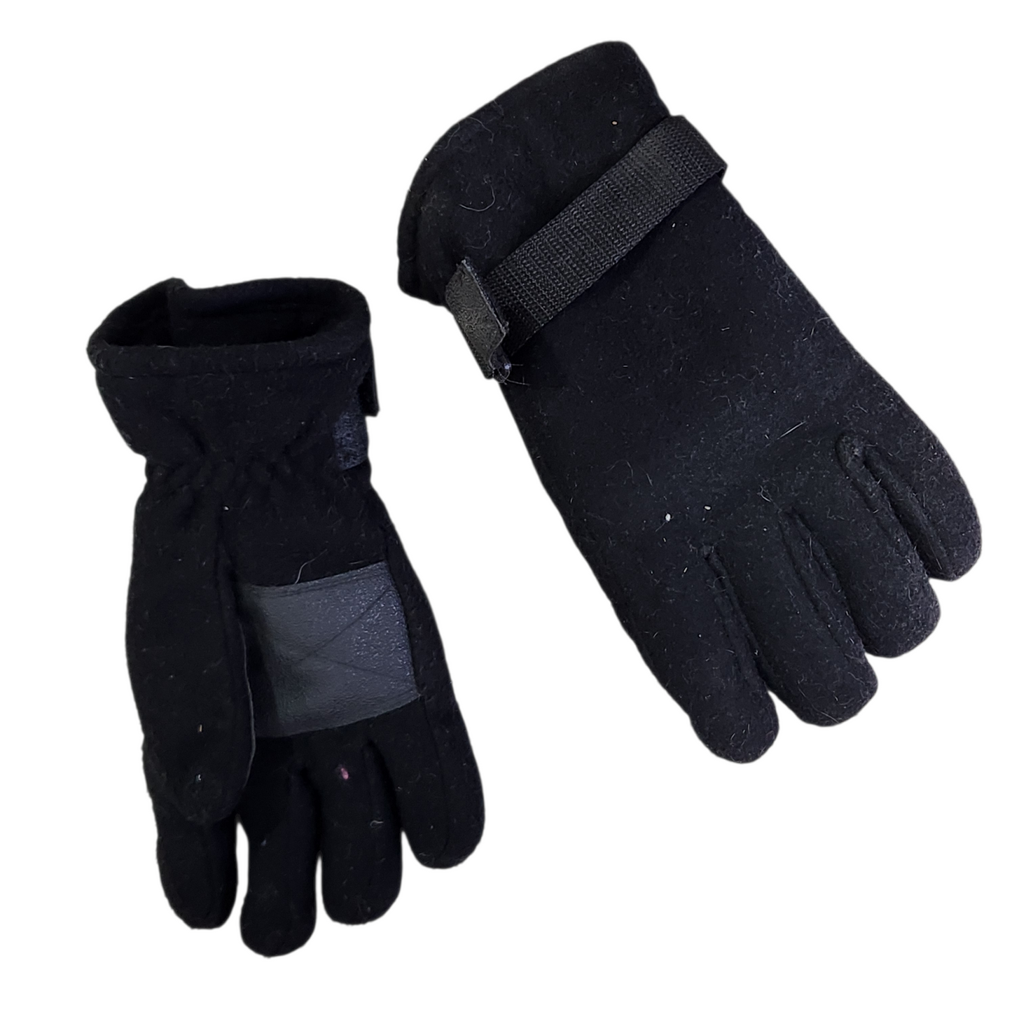 כפפות פליז חורפיות צבע שחור לגבר מידה L