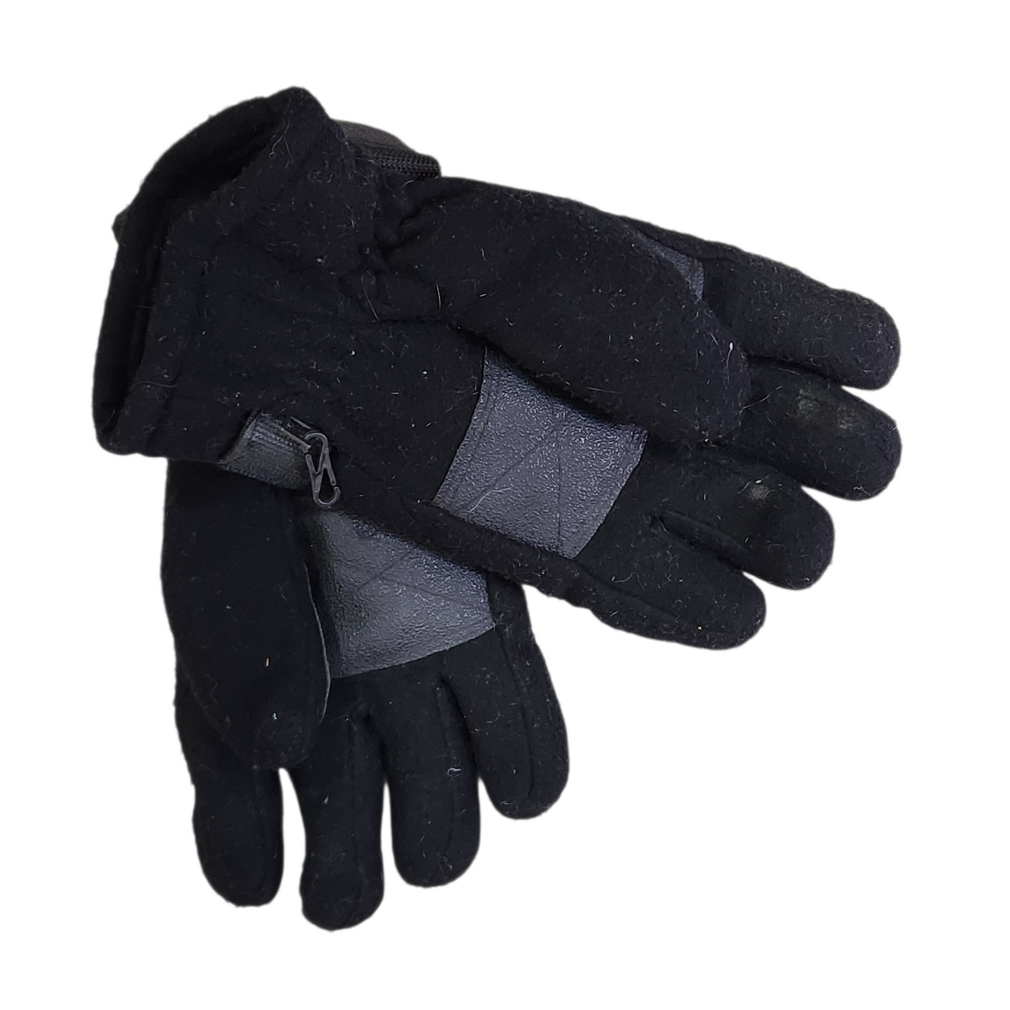 כפפות פליז חורפיות צבע שחור לגבר מידה L