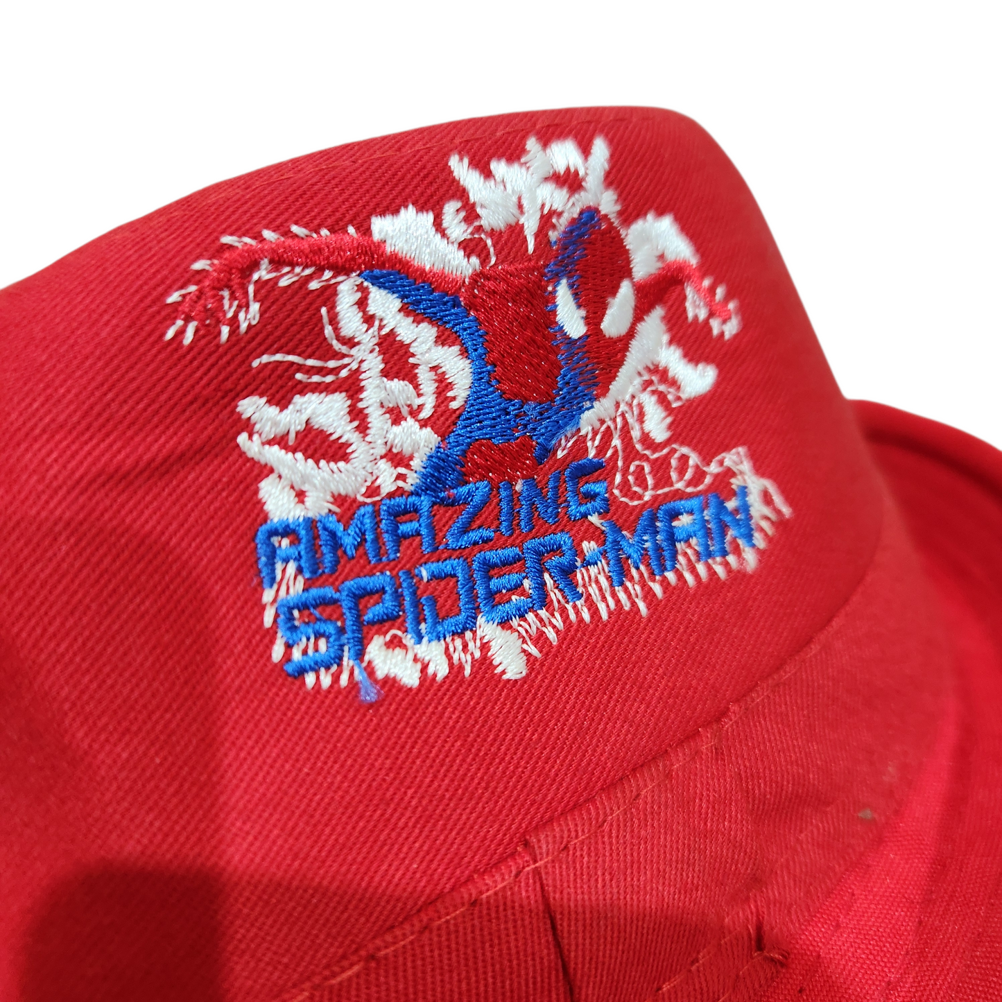 כובע פדורה / טרילבי אדום עם רקמת ספיידרמן | לילדים גיל 4-6