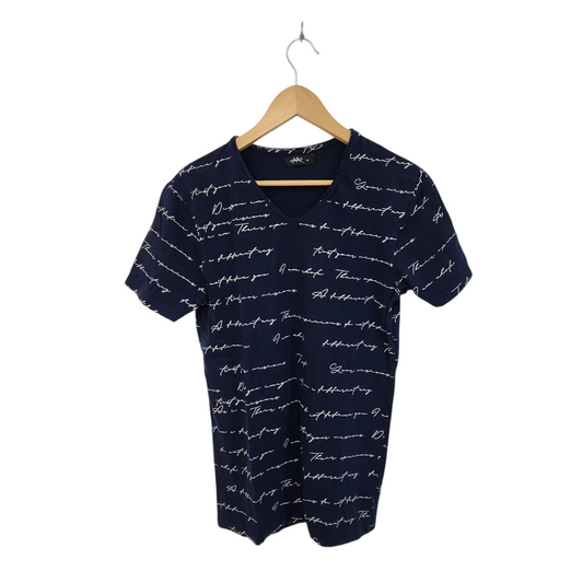 CASTRO | חולצה קצרה צבע כחול | לגבר מידה M