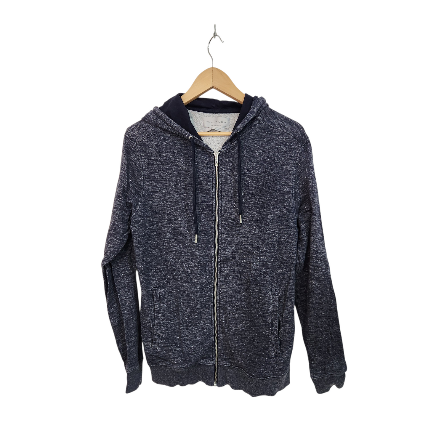 ZARA | קפוצ'ון צבע כחול לאישה | מידה L