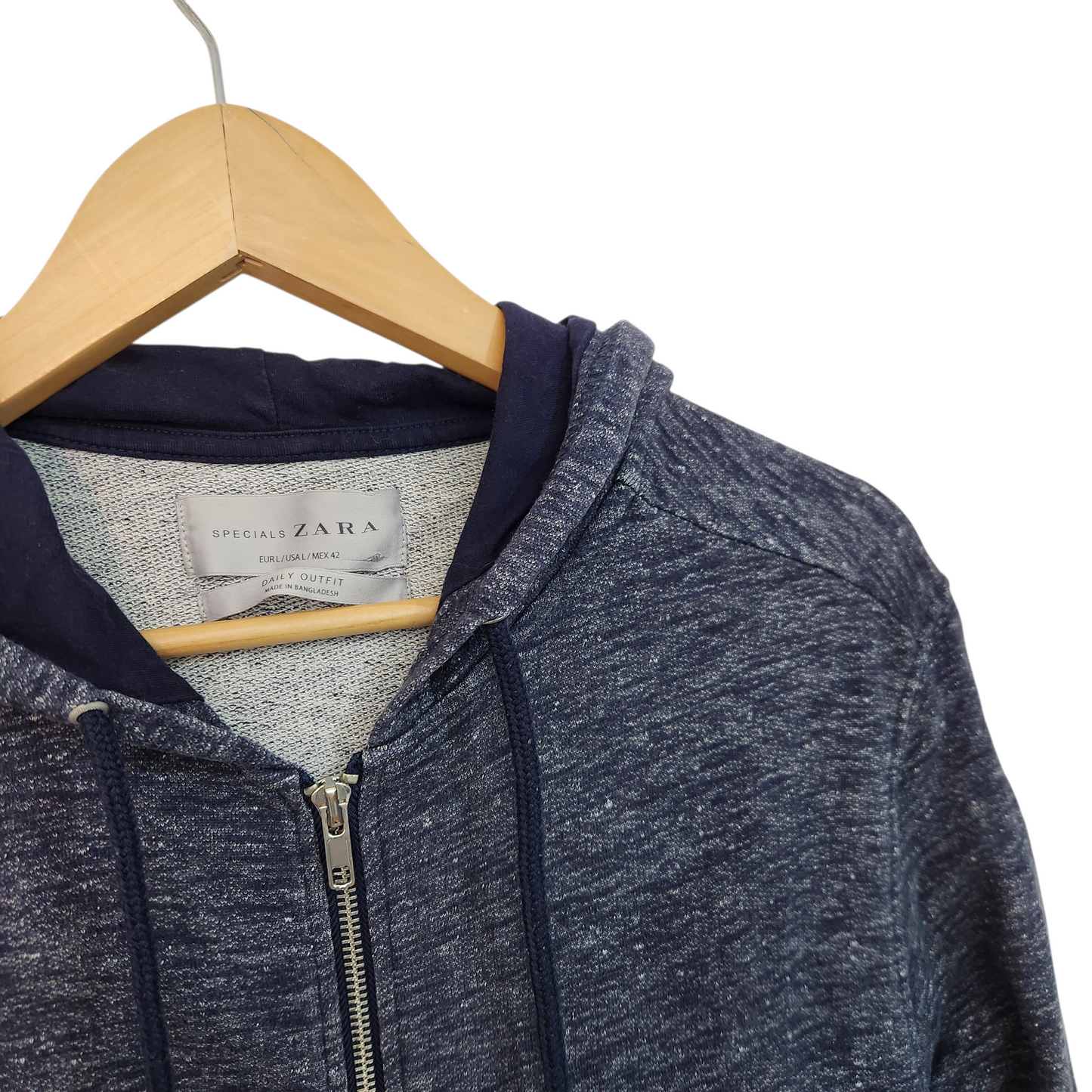 ZARA | קפוצ'ון צבע כחול לאישה | מידה L