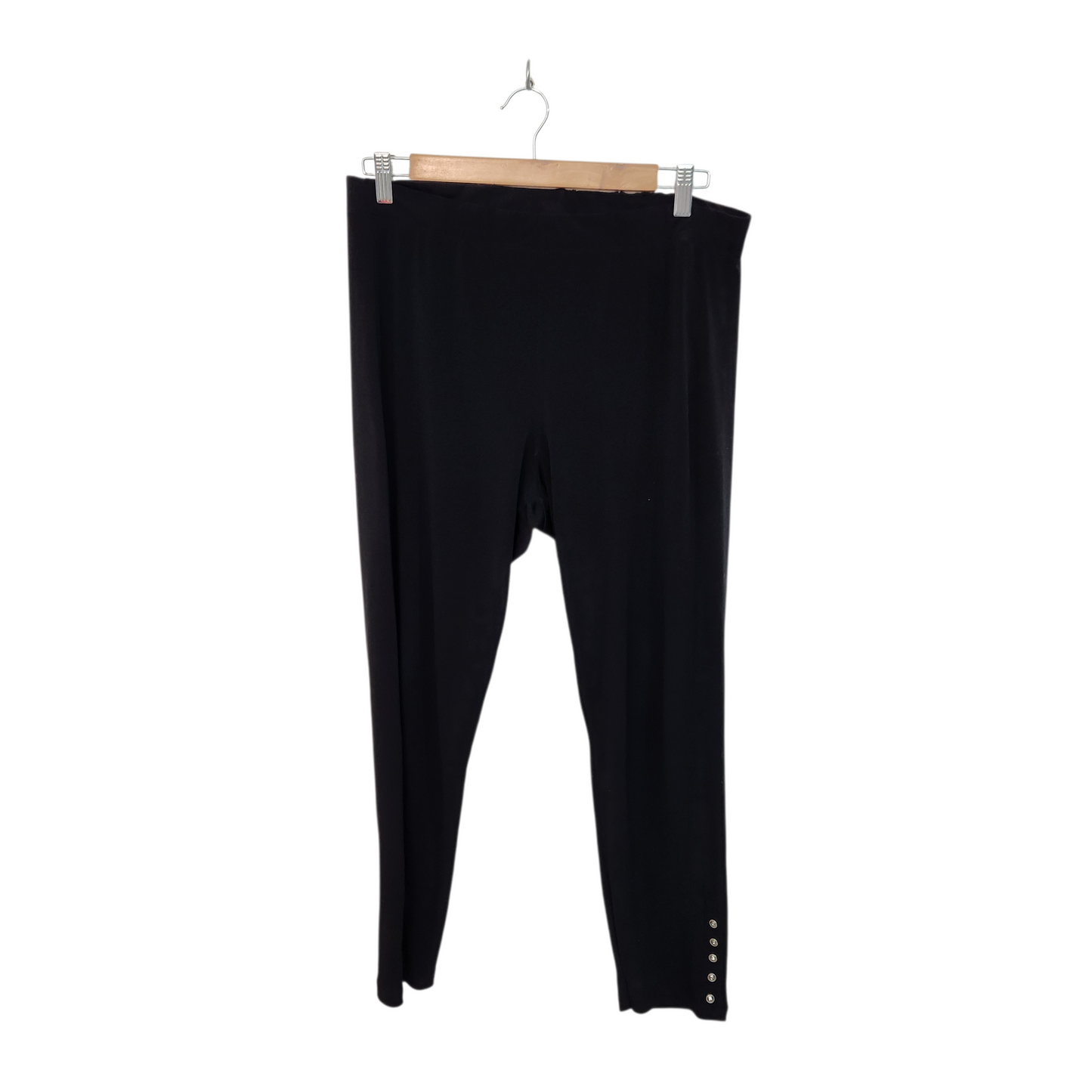 DISCREET | מכנסיים ארוכים דקים צבע שחור | לאישה מידה 5 | 34 אינץ'