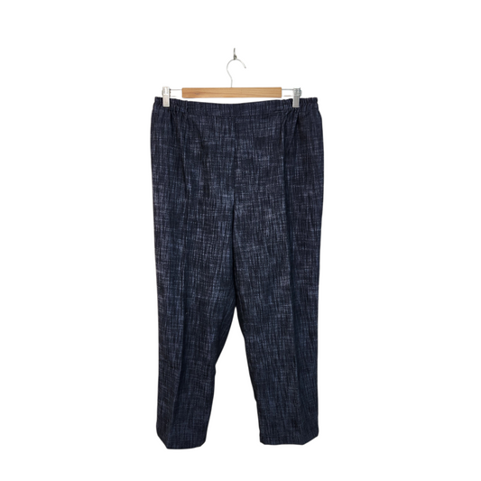 AMERICAN EAGLE | מכנסיים ארוכים דקים צבע ג'ינס | לאישה מידה 48 | 34 אינץ'