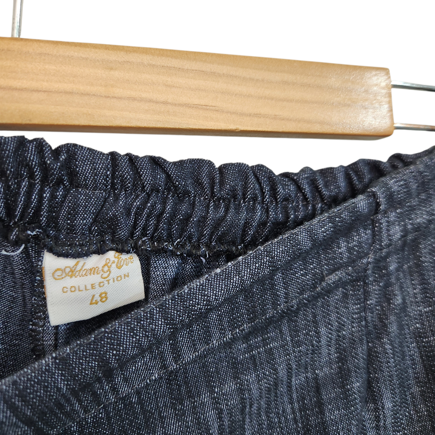 AMERICAN EAGLE | מכנסיים ארוכים דקים צבע ג'ינס | לאישה מידה 48 | 34 אינץ'