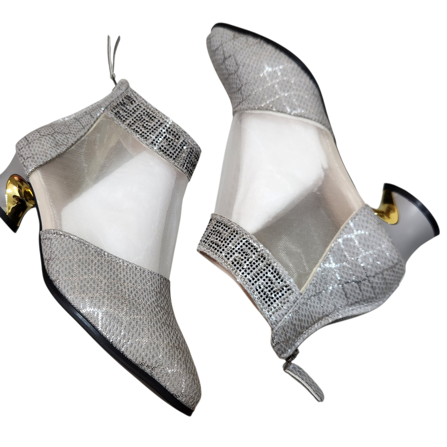 נעלי עקב כסופות | לאישה מידה 38