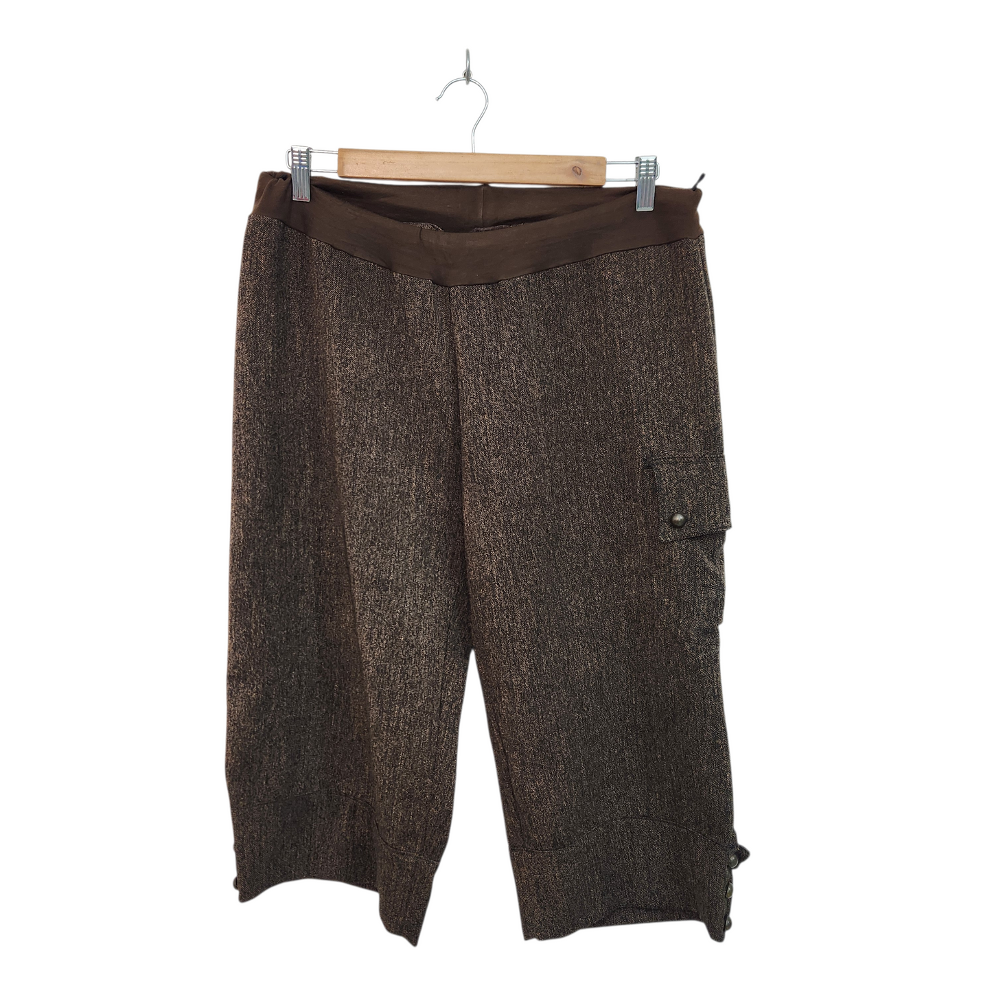 מכנסיים 7/8 מעוצבים לאישה | מידה 44 | 34 אינץ'