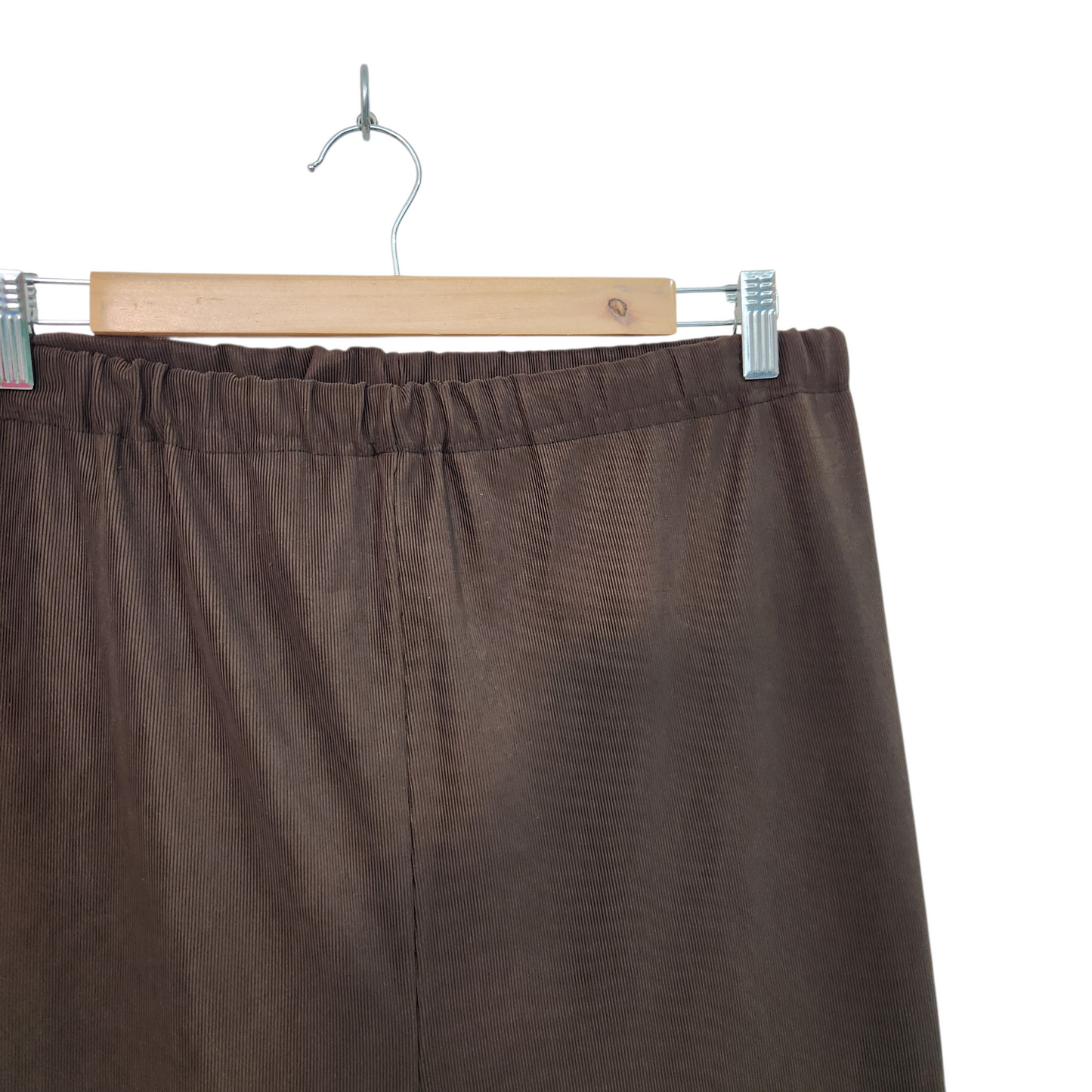 מכנסי וינטג' צבע חום ארוכים דקים | לאישה מידה XL