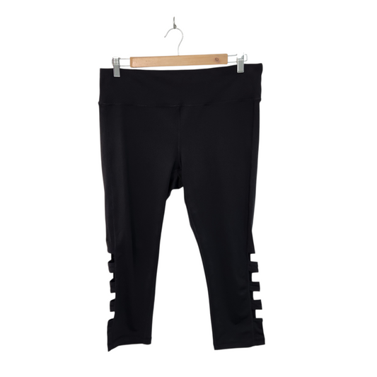 VELCOCITY | טייץ צבע שחור 7/8 | לאישה מידה XL