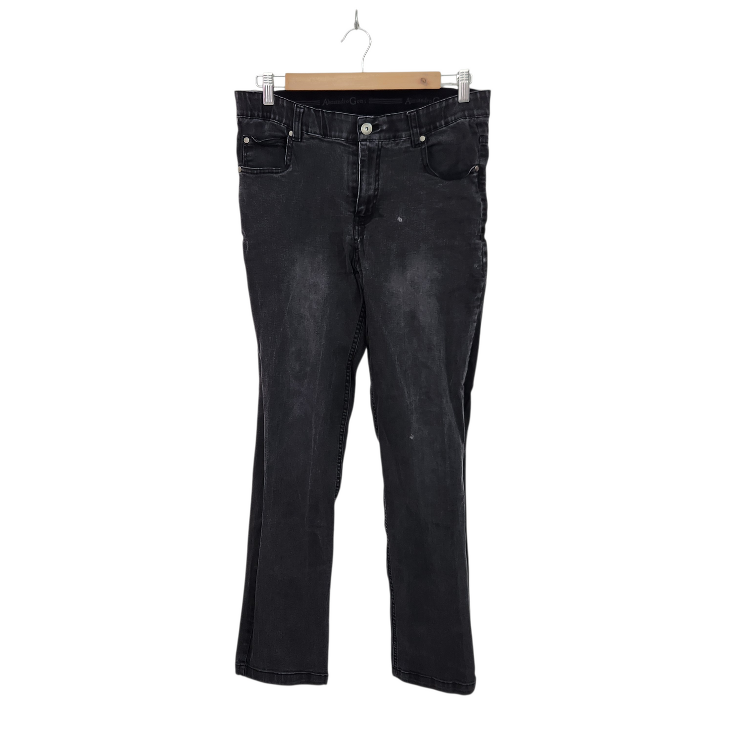 ALESSANDRO GOTTI | ג'ינס סקיני צבע שחור אפרפר | לגבר מידה 32 אינץ | 42 אירופאית