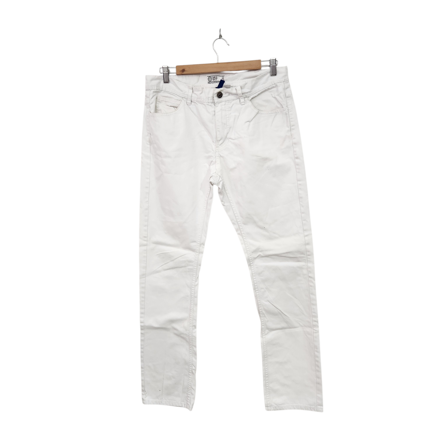 H&M | ג'ינס סקיני צבע לבן | לגבר מידה 32 אינץ