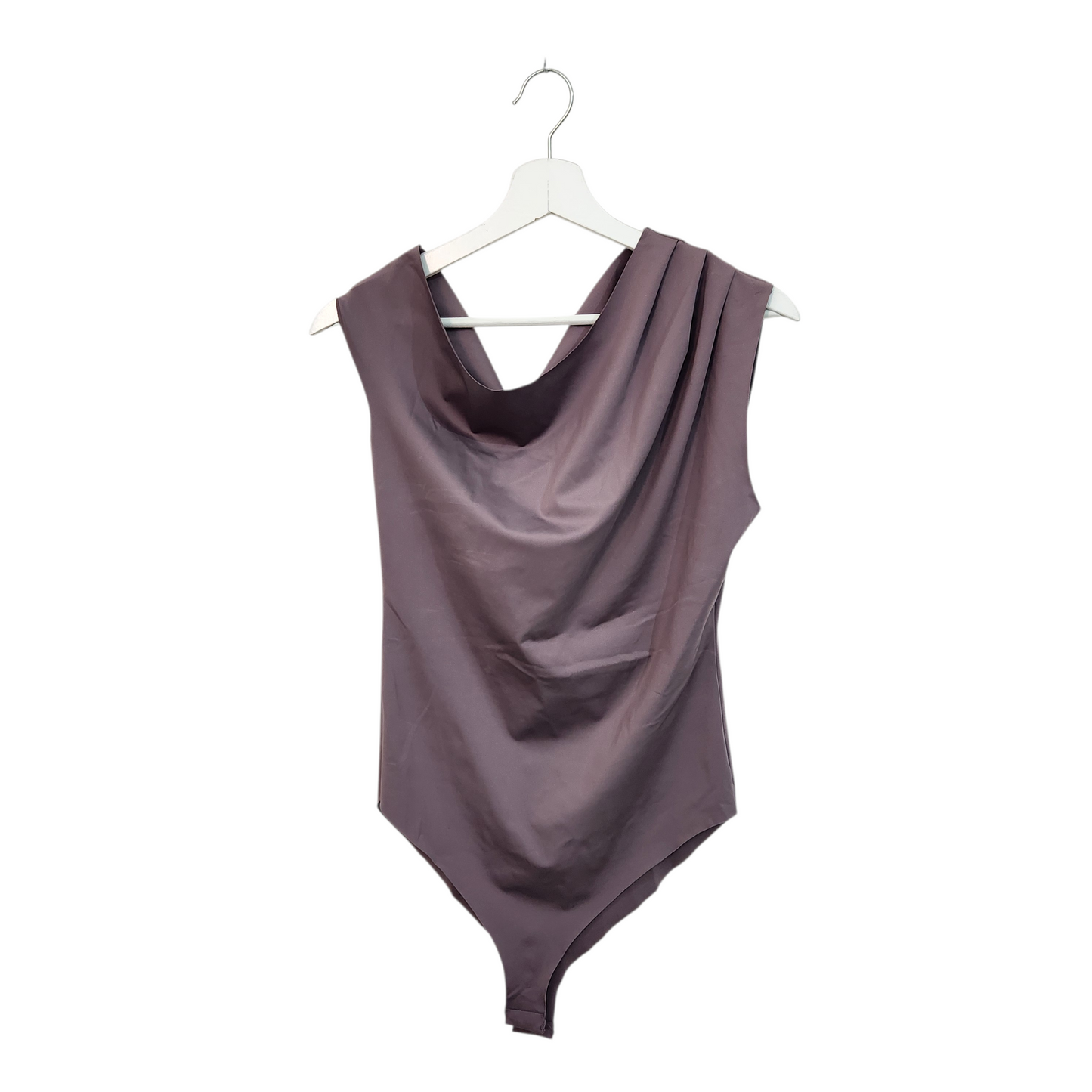 ZARA | בגד גוף קצר מעוצב צבע סגלגל | לאישה מידה L