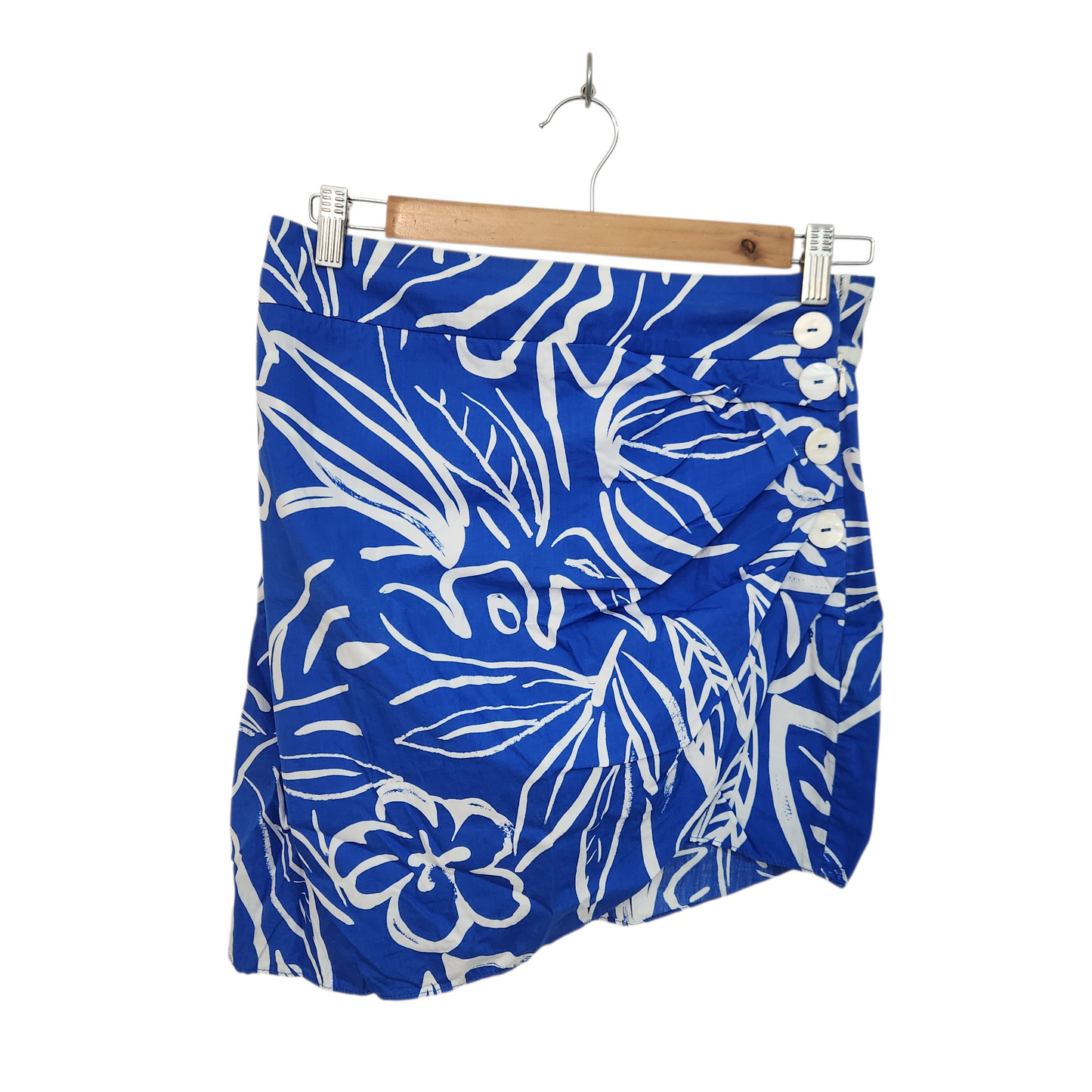 ZARA | חצאית קצרה צבע כחול | לאישה מידה M