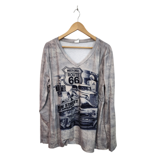 חולצה ארוכה דקה לאישה מידה XXL